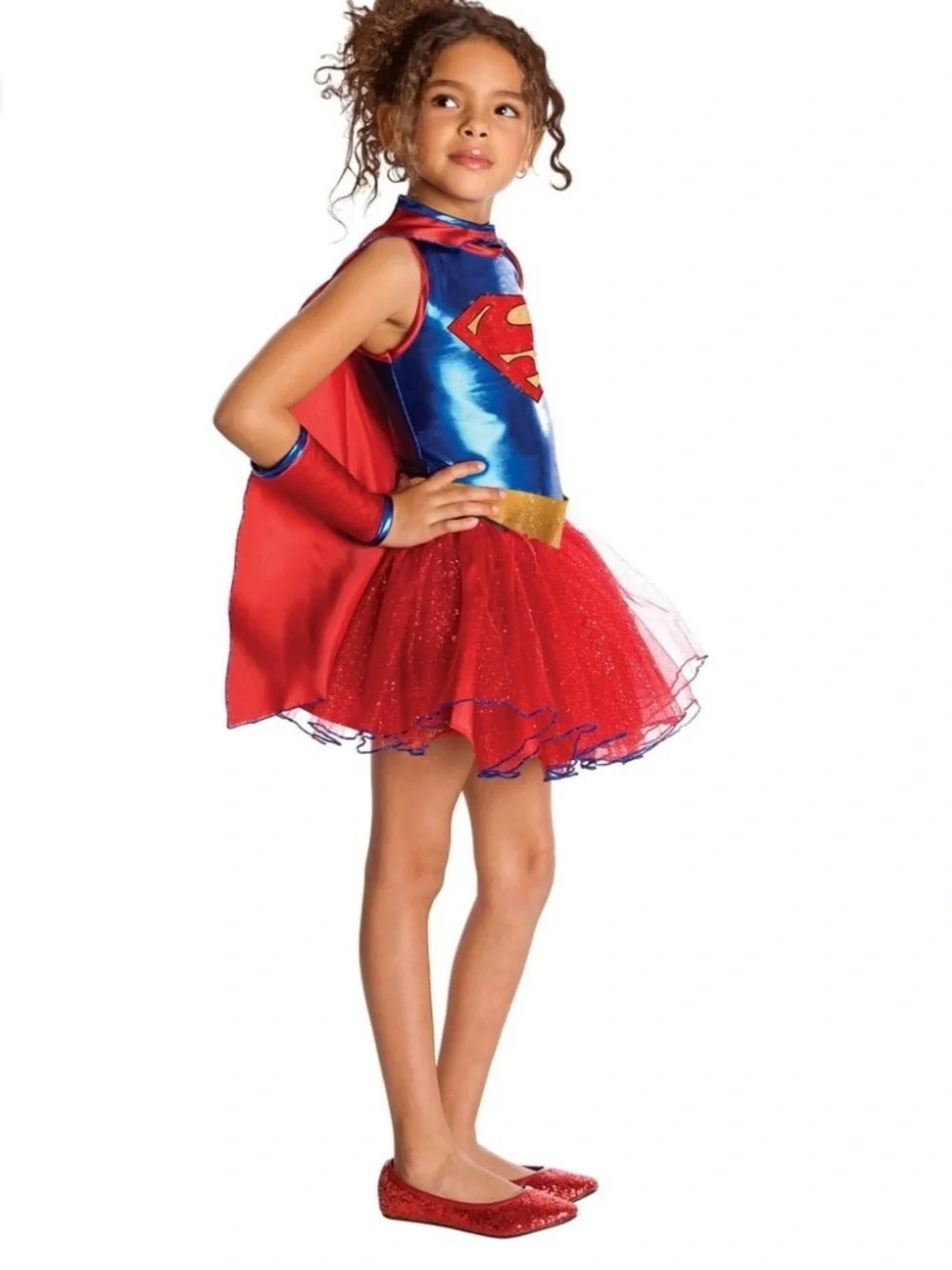 Supergirl Tutu Girls Costume, Girls Size Small, DC Comics Supergirl, No armband